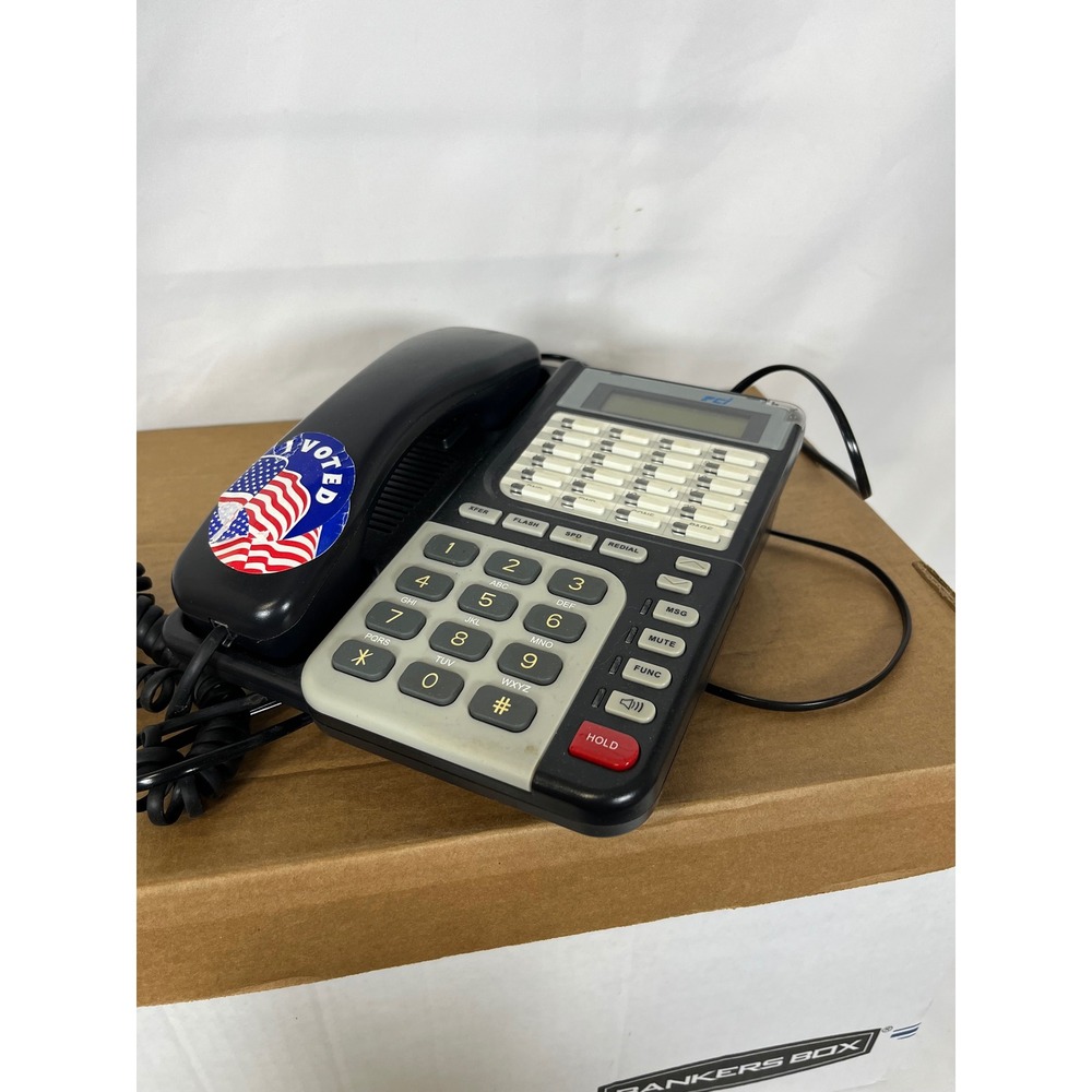 ECI DKT-525MD Digital Key Business Telephone Black Grey Multi-Line LCD‎ Display